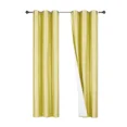thumbnail image 2 of Gorgeous Home Linen Set of 2 Panels 100% Blackout Bedroom Window Curtain Panels, 84", Yellow, 2 of 5