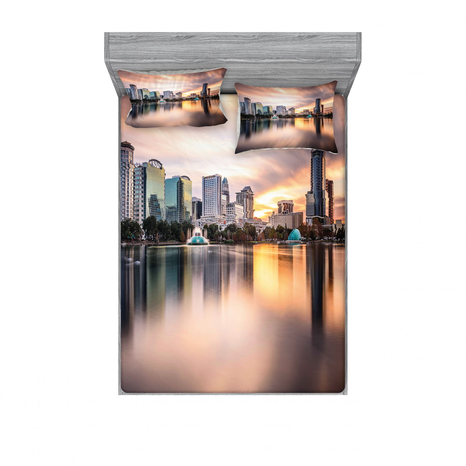 50 x 60 Pale Blue Orange Cozy Plush for Indoor and Outdoor Use Ambesonne Landscape Soft Flannel Fleece Throw Blanket New York City Skyline USA Landmark Buildings Skyscrapers Modern Urban Life 
