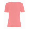 thumbnail image 3 of Women's Casual Short Sleeve Scoop Neck Summer Tops Ribbed Knit Slim Fit Tee Shirts, 3 of 5