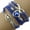 Blue, variant on Couples Bracelets Infinity Love Heart Pearl Friendship Antique Leather Charm Bracelet