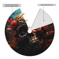 thumbnail image 2 of Sikiie Artistic Flower Butterfly Skull 30-48 inches {designName} Print Christmas Tree Skirt Snowman Xmas Tree Skirt with Edge Christmas Decorations for Holiday Party48", 2 of 7