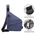 thumbnail image 2 of Bolso Pecho A La para Hombre Riñonera Pequeña Riñonera Gran Capacidad (azul Izquierdo), 2 of 6
