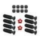 thumbnail image 1 of Tabla 8pcs Table Reemplazo de Fútbol Reemplazo de Fútbol Accesorios de Fútbol con 2 Fútbol Americano Pequeño Reemplace Piezas Mango de Manejo de Balones de fútbol de color rojo brillante, 1 of 8