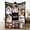 8 Photo W/Text, variant on Custom Blanket with Photos/Text, Personalized Picture Blanket Throw Using My Own Photos, Customized Memorial Mothers for Mom Dad Family Friends - 4 Size (1 Photo W/Text)
