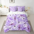 thumbnail image 2 of Homewish Floral Dragonflies Bedding Comforter Set 7 Pieces for Teens Female Men,White Flowers Dandelion Full Bedding Set Lightweight,Vintage Aesthetics Fitted Sheet Flat Sheet, 2 of 8