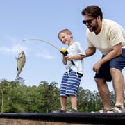 Kid Casters Monster Jam Youth Fishing Pole and Reel Combo Kit with Pre-Spooled Reel