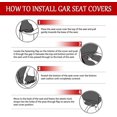 thumbnail image 5 of 2pcs Universal Car Seat Cover With Ins Style Pattern,durable Car Seat Cover, Quick Installation Car Seat Protector For Most Automotive (pig), 5 of 5