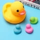 thumbnail image 4 of Juguetes de pato de baño, 4 uds. de goma para familia, flotador y squeak, niños pequeños en edad preescolar Feliz Sencillez, 4 of 5