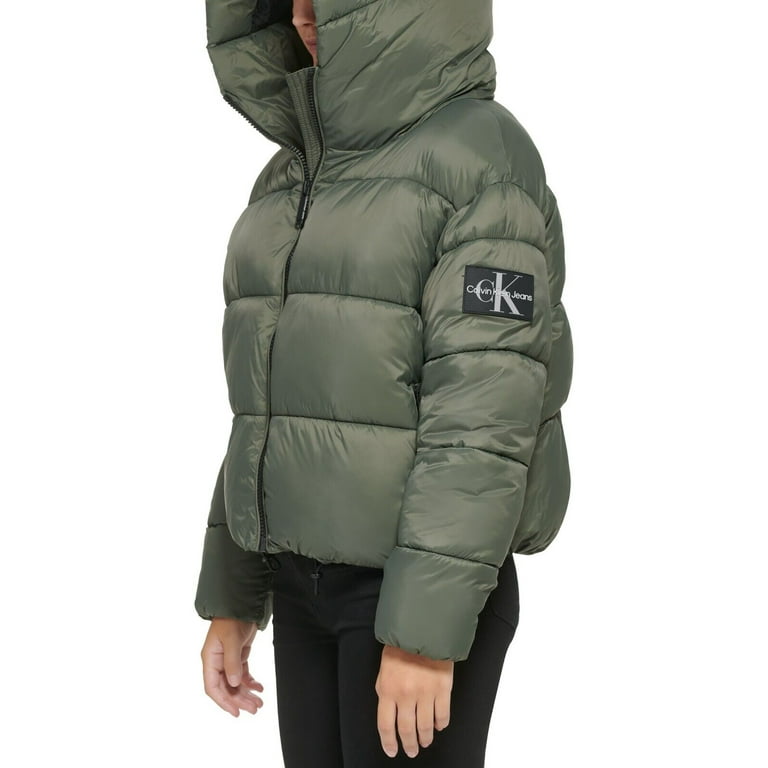 Calvin Klein Jeans Women Hooded Puffer Jacket CJ2J6149 Size XL
