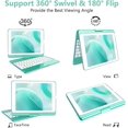 thumbnail image 6 of 360° Rotatable Keyboard Case with 10-Color Backlit Keys for 9.7" iPad 5th/6th Gen, iPad Air 1st/2nd Gen & iPad Pro 9.7-inch,Lake Blue, 6 of 7