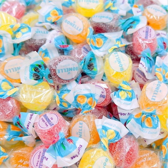 Bonelle Italian Sugar Free Fruit Jelly Candy | 1 Pound Bag |