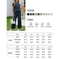 thumbnail image 7 of Lentta Women's Two Piece Sweater Set Lounge Set Knit Pullover Tops Vest High Waisted Pants Outfits, 7 of 7