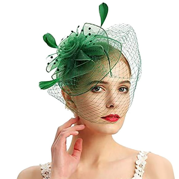 FADAACAI Fascinators Hat Hats for Women Fascinators Womens Pillbox Flower Hat for Tea Party Wedding Church Women's Fascinators Fascinator for Women Clearance!
