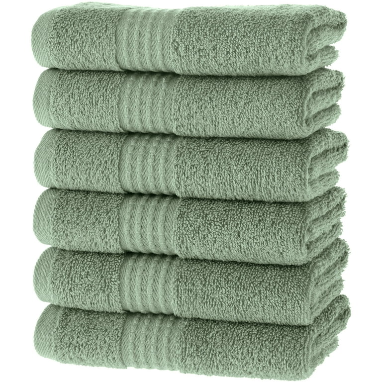  Maura Basics Performance Wash Cloths with Hanging Loop. 13”x13”  American Standard Towel Size. Soft, Durable, Long Lasting and Absorbent