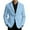 Sky Blue, variant on Fgnfyis Suit Jacket for Men Corduroy Solid Color Casual Jacket for Business Holiday Party and Formal Events with Classic Notch Lapel Jackets for Men Sky Blue S