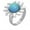 F, variant on Ladies Fashion Sensation Mood Discoloration Open Ring
