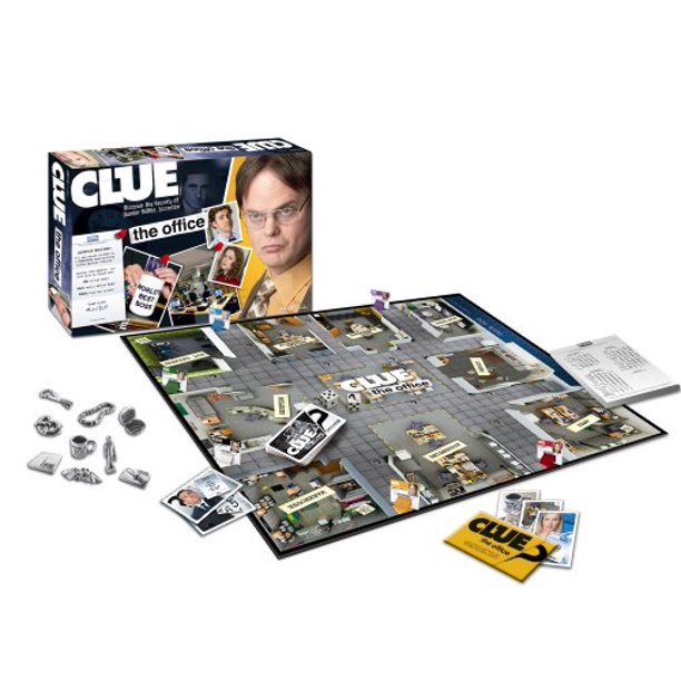 Clue The Office Board Game Age 9 3 6 Players 100 Percent Complete Tv Show Game Tv Show Games Clue Board Game Office Gifts Diy
