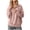 Pink, variant on Brondbend Womens Quarter Zip Sweatshirt Pullover Women Lapel Long Sleeved Solid Color Casual Top Oversized Fall Winter Workout Comfortable Party Top,Black