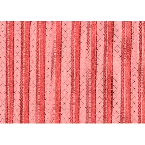 Ahgly Company Indoor Rectangle Solid Red Modern Area Rugs, 7' x 10'