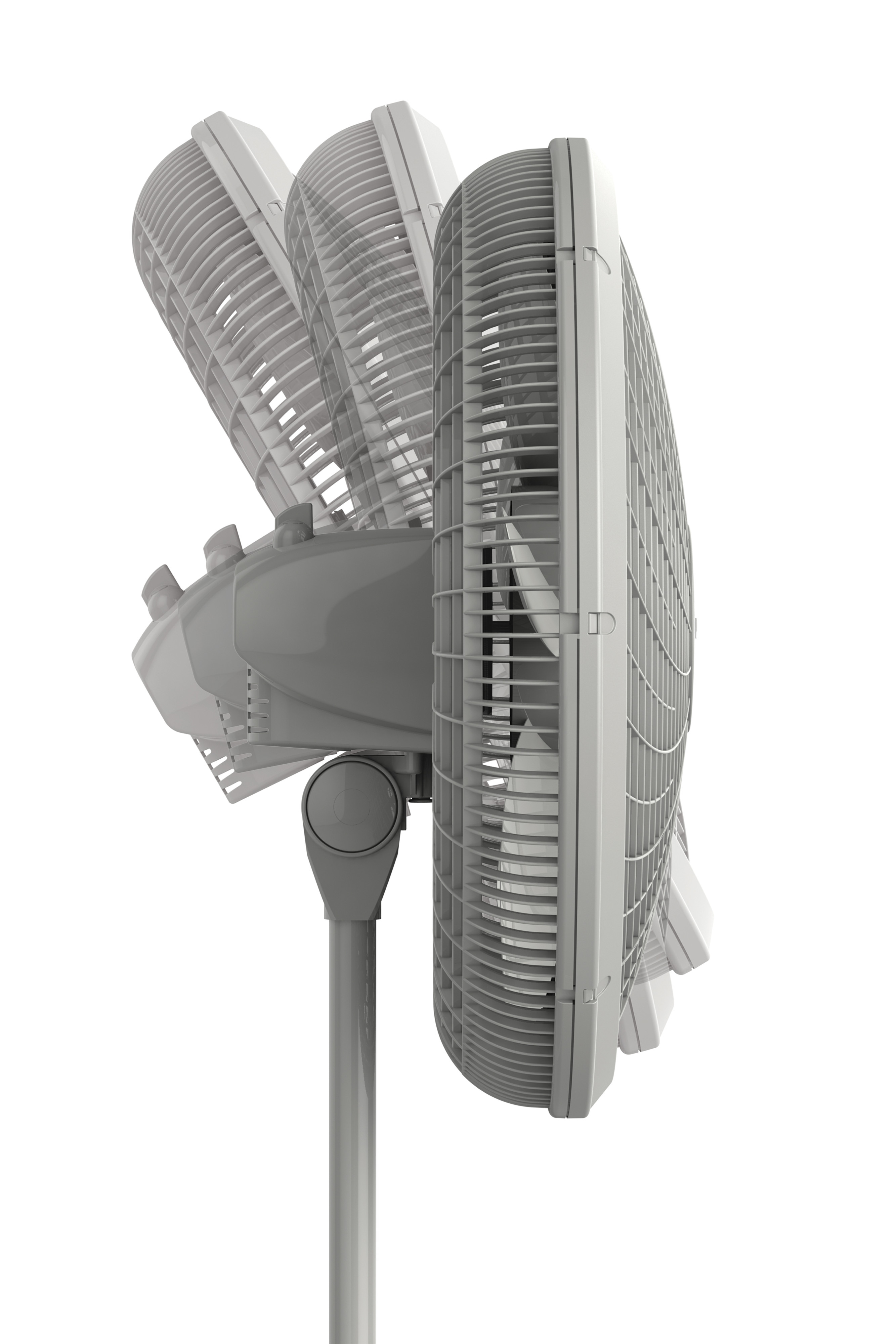 Lasko Cyclone 18" 3-Speed Adjustable Large Room Pedestal Fan, Gray, S18902