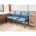 thumbnail image 4 of Pemberly Row Waiting Reception 3 Seat Tandem Seating No Center Arms in Blue, 4 of 5
