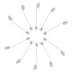 thumbnail image 2 of 10pcs / Lot Pegamento Fino de material perla Del Perno Del Palillo Del Acero Inoxidable Broche, 2 of 9