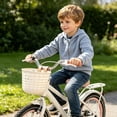 thumbnail image 4 of Lume Wear Bike Front Basket for Kids with Adjustable Straps a Heavy Duty Woven Basket for Handlebar Mount. A Lightweight Cargo Carrier That Fits Most Childrens Bicycles for Toys Snacks, 4 of 7