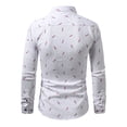 thumbnail image 7 of DeHolifer Dress Shirts for Men Printed Long Sleeve Stretch Dress Shirt Business Casual Button Down Shirts Red M, 7 of 7