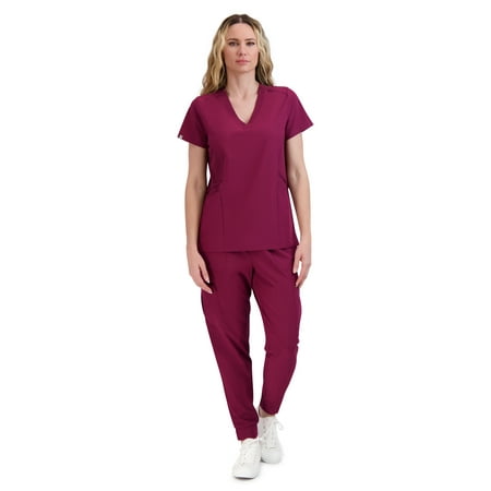 

Hanes ComfortFit Stretch Women s Scrub V-neck and Jogger Set