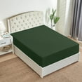 thumbnail image 6 of Mellanni Extra Deep Pocket Fitted Sheet up to 21", Microfiber, 1 Piece King, Emerald Green, 6 of 7