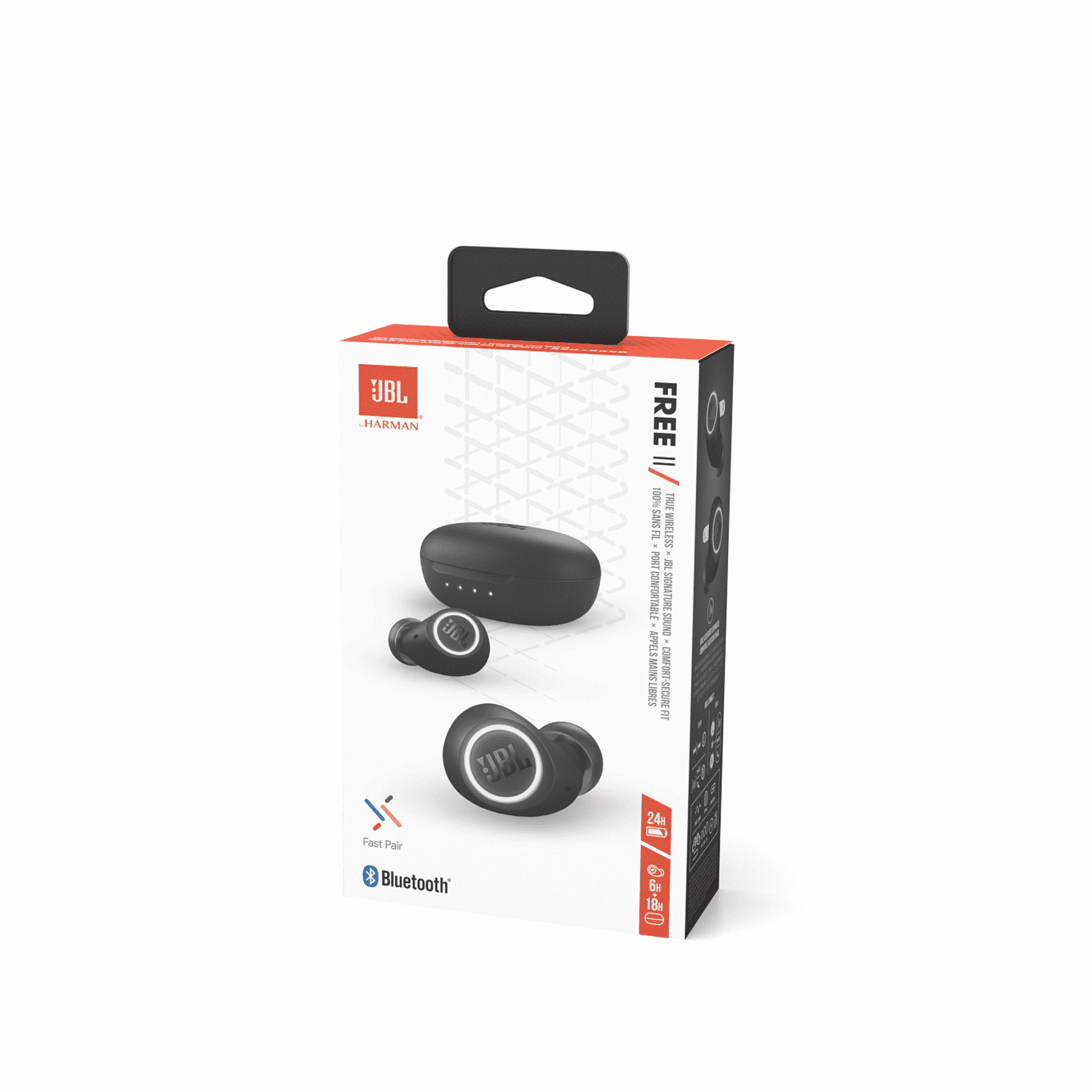 delvist kontakt omvendt JBL Free II Fast Pair In-Ear True Wireless Headphones - Black - Walmart.com