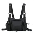 thumbnail image 4 of Bolsa Chaleco de nailon unisex funcional con cintura en el pecho de color puro de hombro cruzados Ndcxsfigh Para Estrenar, 4 of 7