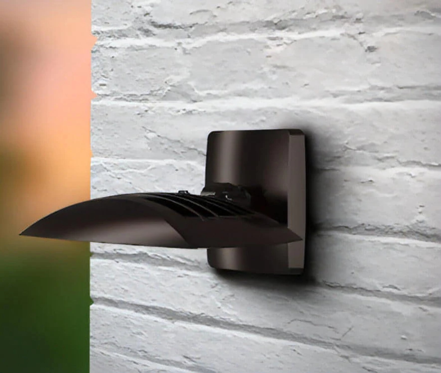 Commercial Electric 350W Equivalent Integrated LED Bronze Outdoor Residential Wall/Flood Light, 5000 Lumens