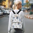 thumbnail image 7 of FORMRS Mini Backpack Purse for Women Travel Daypack Casual Shoulder Bag, Cute Snowmen, 7 of 7