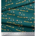 thumbnail image 3 of Soimoi Modal Satin Fabric Coral & Fish Ocean Printed Fabric 1 Yard 42 Inch Wide, 3 of 3