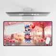 thumbnail image 4 of Happy Valentine’s Day Adorable Devon Rex Kitten Holding Heart Balloon Desk Mat Full Keyboard Mouse Pad Cat Lover Kitten Owner Gifts Large Mousepad - 00030, 4 of 5