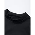 thumbnail image 5 of Aiihoo Kids Girls Fleece Gymnastics Leotards Long Sleeves Nude Undergarment Leotard Ballet Dance Dancewear Black Mock Neck 4-5, 5 of 7