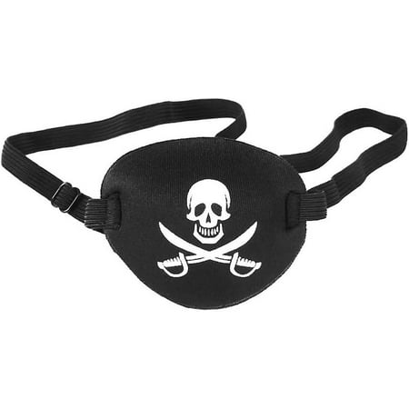 Pirate Eye Patch Skull Crossbone Eye Patch Adjustable Single Eye Patch ...