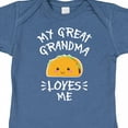 thumbnail image 4 of Inktastic My Great Grandma Loves Me with Taco Illustration Boys or Girls Baby Bodysuit, 4 of 5