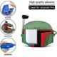 thumbnail image 3 of [Paquete de 2] Funda genial para Airpods Pro, funda de silicona suave con diseño de Stitch y casco mandaloriano, con llavero, a prueba de golpes, con diseño de estrella de moda, 3 of 5