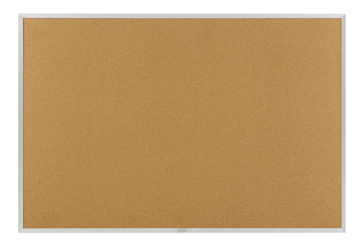 Offex 48"x48" Natural Cork Bulletin Board, Traditional Aluminum Trim