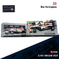 thumbnail image 2 of Bburago-modelo de coche de aleación fundido a presión, figura de toro rojo de estilo blanco turco RB16B #33 F1, simulación estática, 1:43, nuevo estilo, 2021 Fivean unisex, 2 of 2