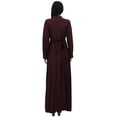 thumbnail image 4 of Bimba Robe Jilbab à Manches Longues pour Femmes avec Col Mandarin et Poches, 4 of 6