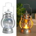 thumbnail image 2 of tredstone Lantern LED Oil Lamp Table Porch Cabin Winery Light Silver, 2 of 7