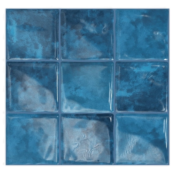 DEWOO Peel and Stick Tile Backsplash, 12”×12”Stick on Backsplash for Kitchen, Self Adhesive Tile Stickers for Kitchen Backsplash and Bathroom(10 Sheets)