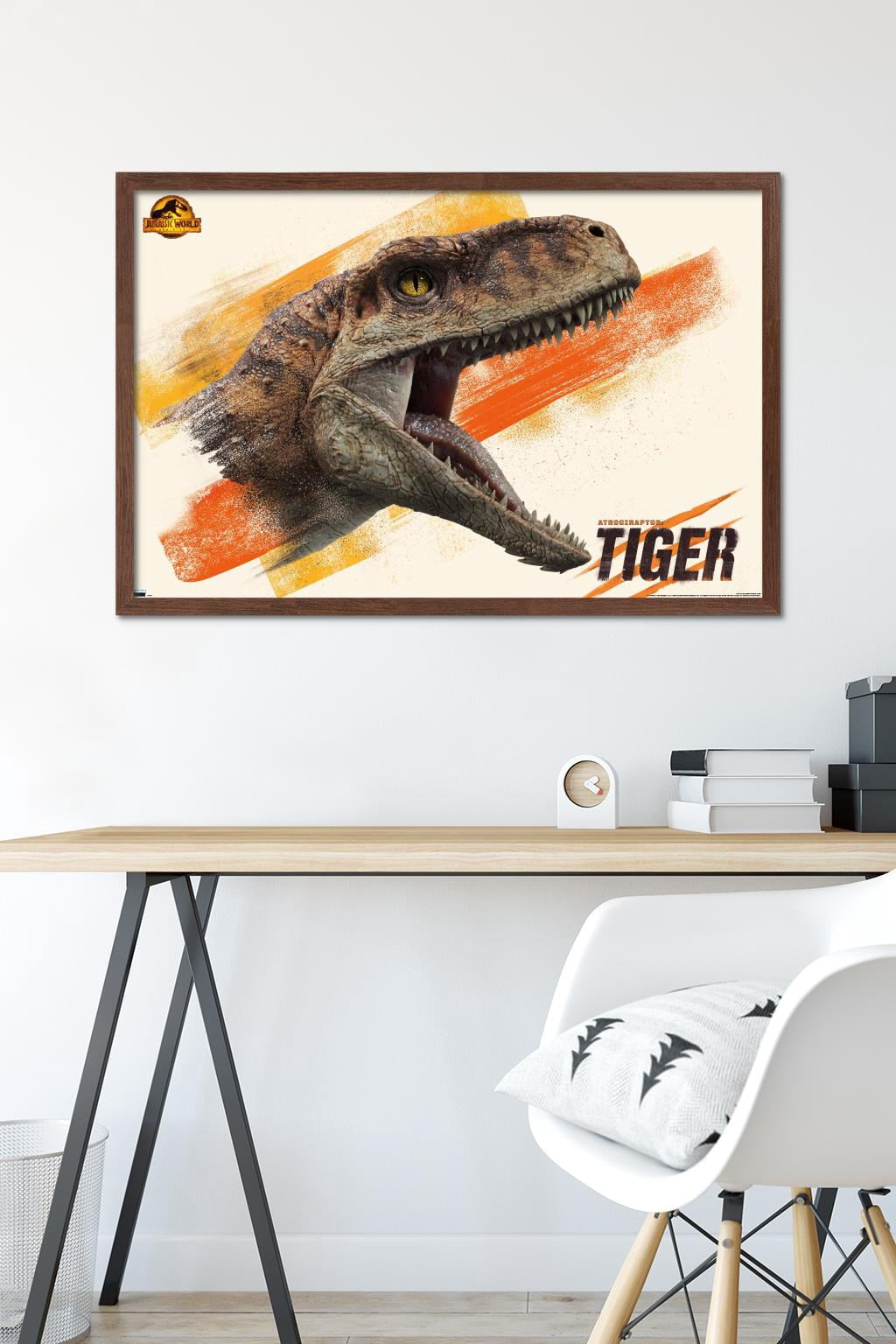 Jurassic World: Dominion - Tiger Wall Poster, 22.375" x 34" Framed