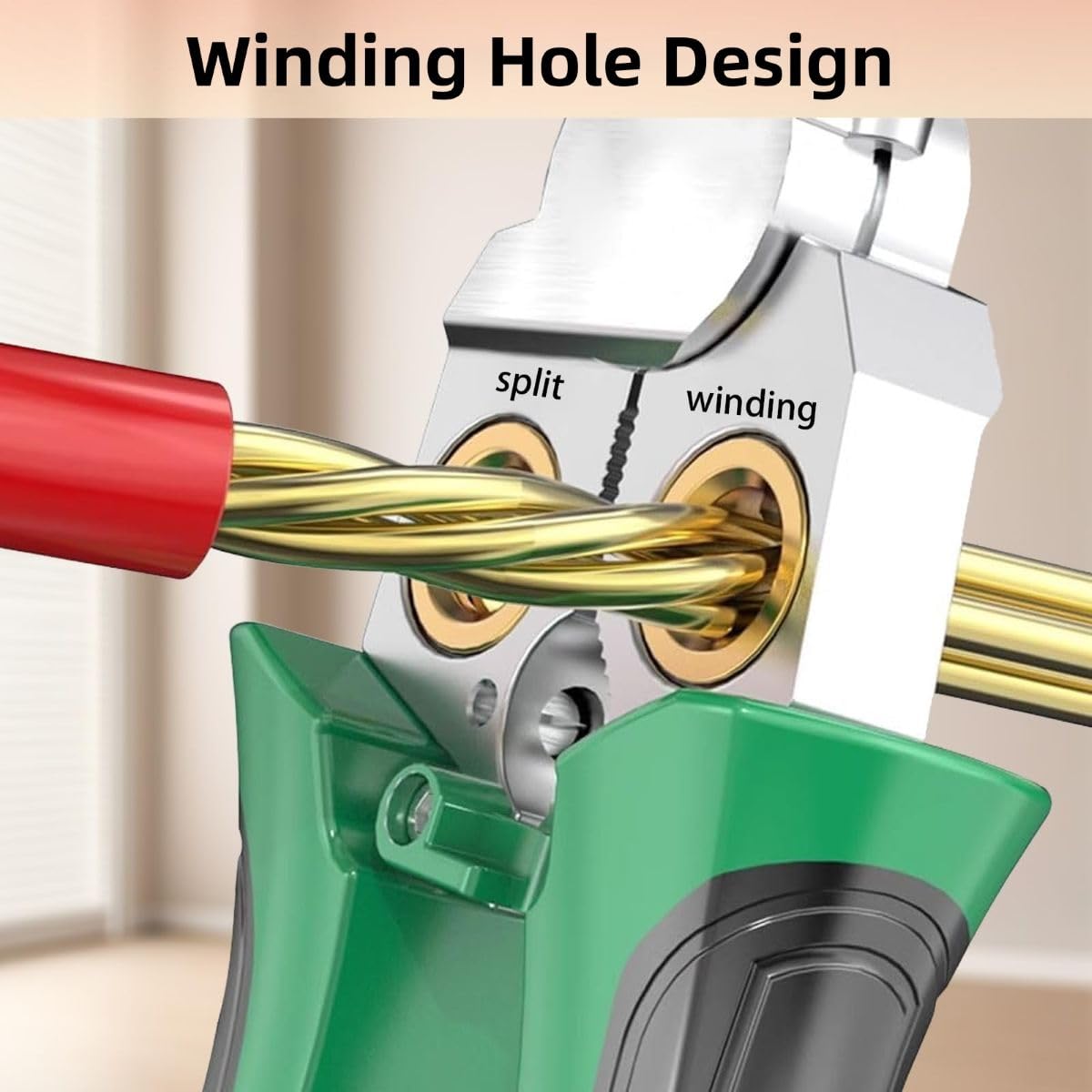 8 in 1 Wire Stripper,Wire Stripping and Cutting Tool, Multi Purpose Crimping Pliers, Voltage Tester Built In, Durable High Strength Materials, Comfort Grip Design