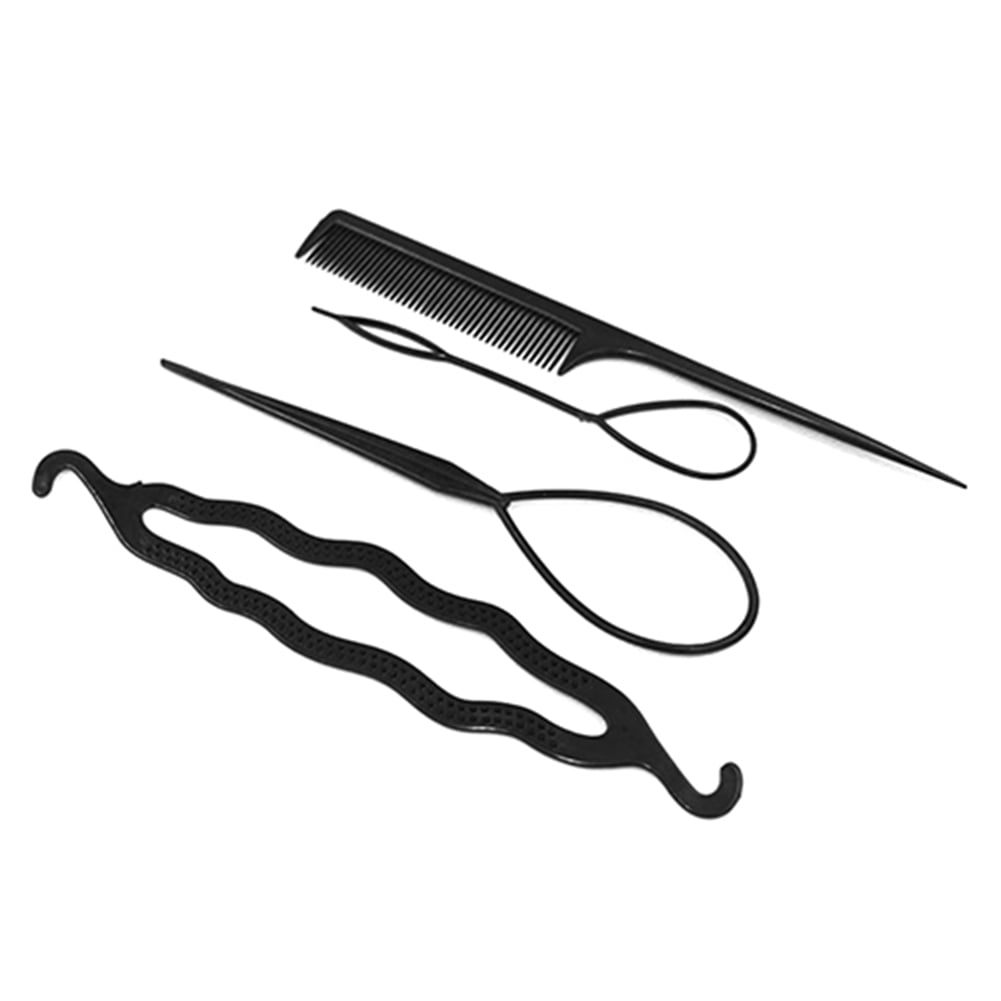4 Pcs Set Styling Clip Hair Twist Braid Ponytail Tool Accessories Bun Maker 