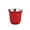 Red, variant on Summer New Simple Flat Bottom Cup Stainless Steel Double-layer Inner Tank Capsule Coffee Cup High-grade Solid Color Water Cup