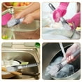 thumbnail image 4 of OULII 4Pcs Kitchen Scrub Brush Head Replacement Plastic Dish Scrubber for Thorough Cleaning Grey, 4 of 7